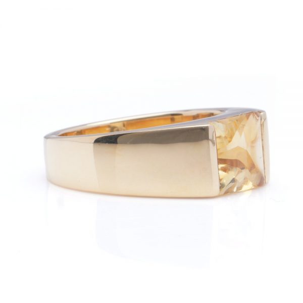 Cartier Citrine and 18ct Yellow Gold Tank Ring