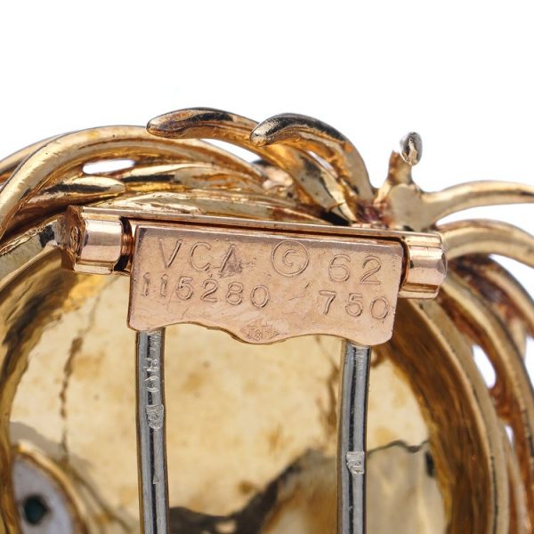 18ct Yellow Gold Van Cleef Arpels Lion Brooch Signed