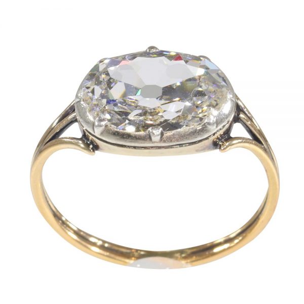 Antique Georgian 2.30ct Old Cut Diamond Solitaire Ring