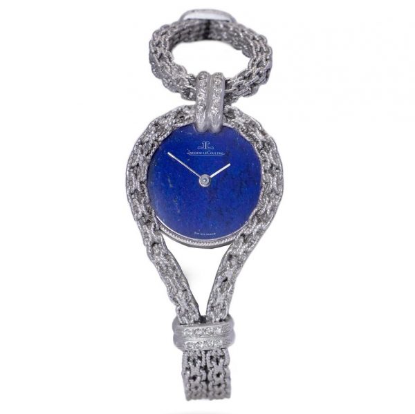 Jaeger LeCoultre 18ct White Gold Watch with Lapis Lazuli Dial