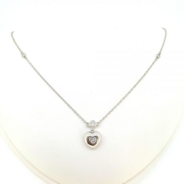 Diamond Heart Pendant and Chain