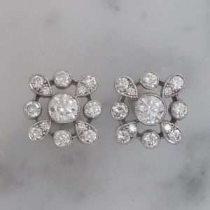 Snowflake 0.90ct Diamond Set Earrings
