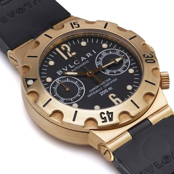 Bulgari Diagono Scuba 18ct Gold Automatic Divers Chronograph Watch