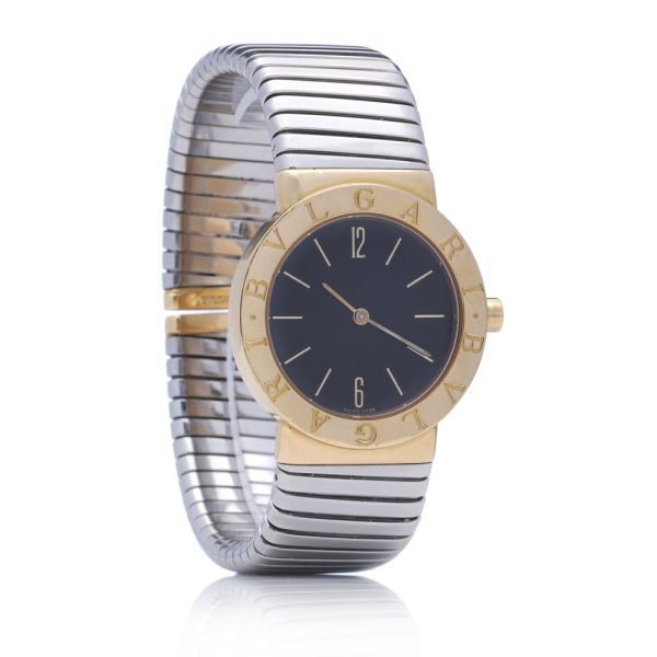 Bulgari Tubogas Gold and Steel Watch