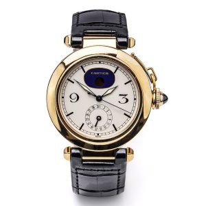 Vintage Cartier Pasha 18ct Gold Moonphase Calendar Unisex Watch