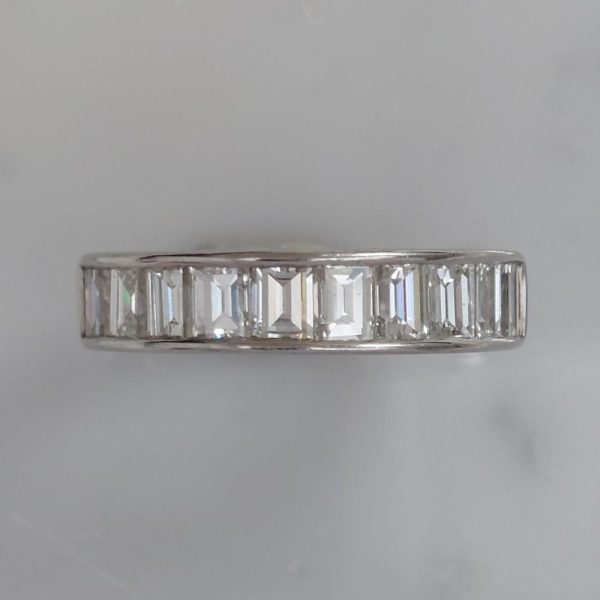 Vintage Diamond Half Eternity Ring, 3.40ct