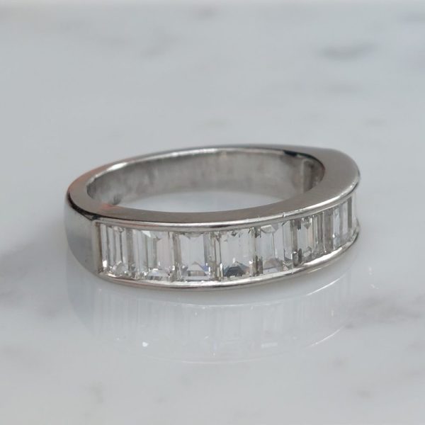 Vintage Diamond Half Eternity Ring, 3.40ct