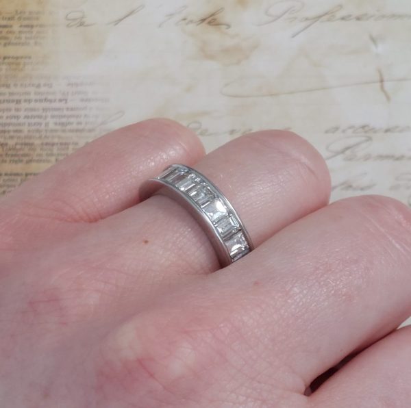 Vintage Diamond Half Eternity Ring, 3.40ct