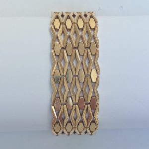 Vintage Wide Gate 18ct Gold Bracelet