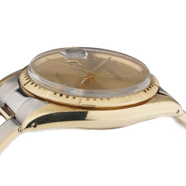Vintage 1970s Rolex Oyster Perpetual Date 1512 Steel and 14ct Yellow Gold Watch