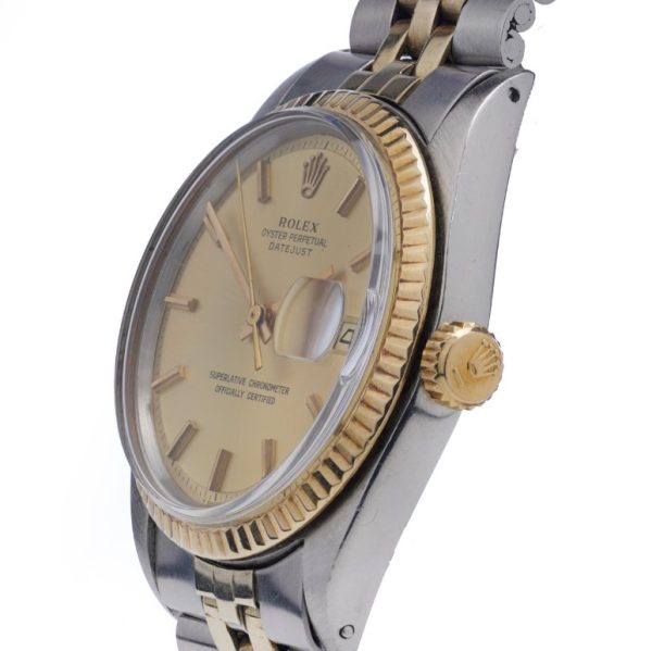 Vintage Rolex Datejust 1601 Steel and Yellow Gold Automatic Watch, Circa 1969