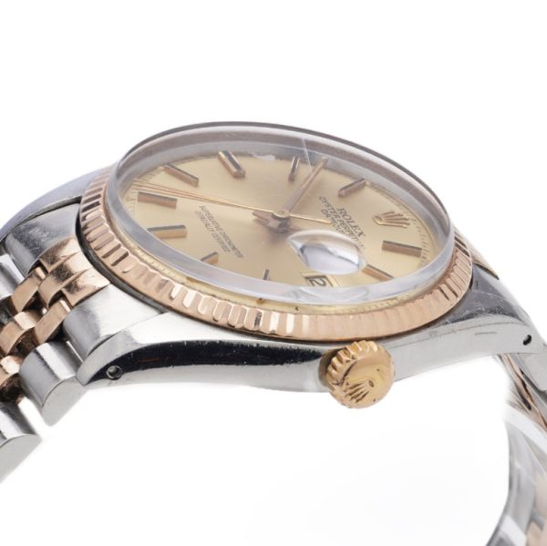 Vintage Rolex Datejust 1601 in Steel and Rose Gold