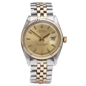 Vintage Rolex Datejust 1601 Jubilee in Steel and Yellow Gold Automatic Watch, Circa 1969