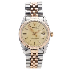 Vintage Rolex Datejust 1601 in Steel and Rose Gold