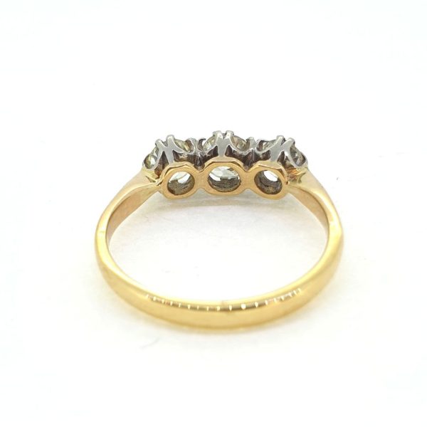 Diamond Three Stone Engagement Ring, 0.60 carats