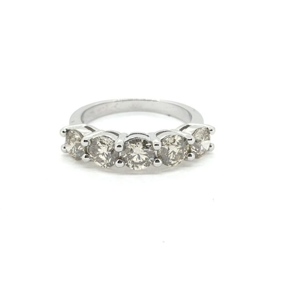Diamond Five Stone Ring, 1.95 carat total