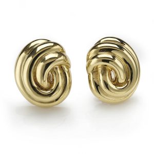 Vintage 18ct Gold Clip Earrings