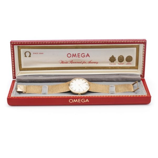 Vintage Omega Geneve 9ct Yellow Gold Manual Watch