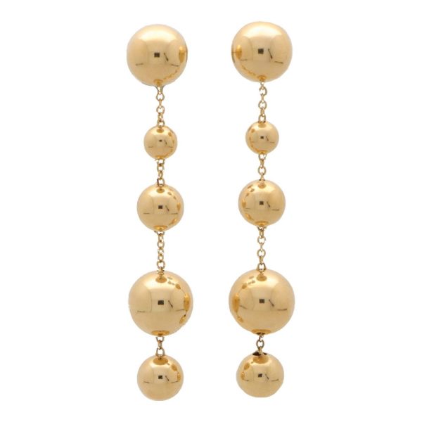 Tiffany and Co 18ct Yellow Gold Ball Drop Earrings