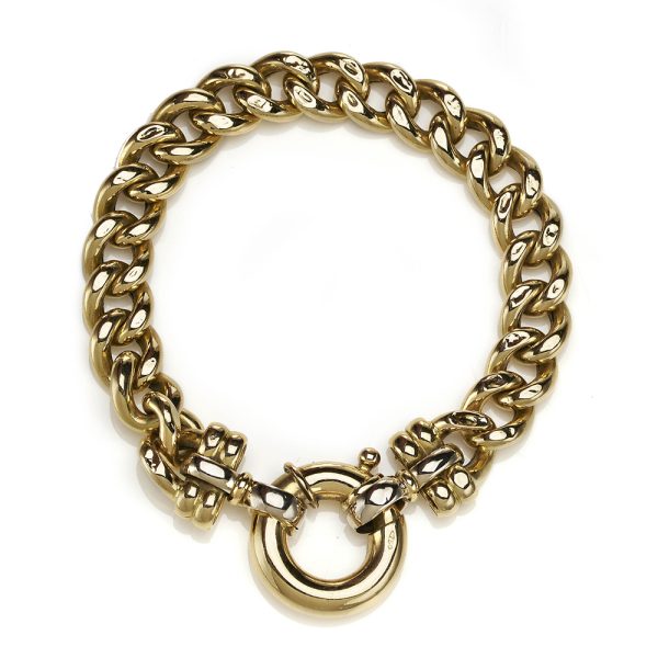 Vintage 18ct Gold Curb Link Bracelet