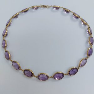 Vintage Amethyst Riviere Necklace, 250cts