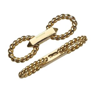 Vintage Boucheron Gold Twisted Rope Cufflinks