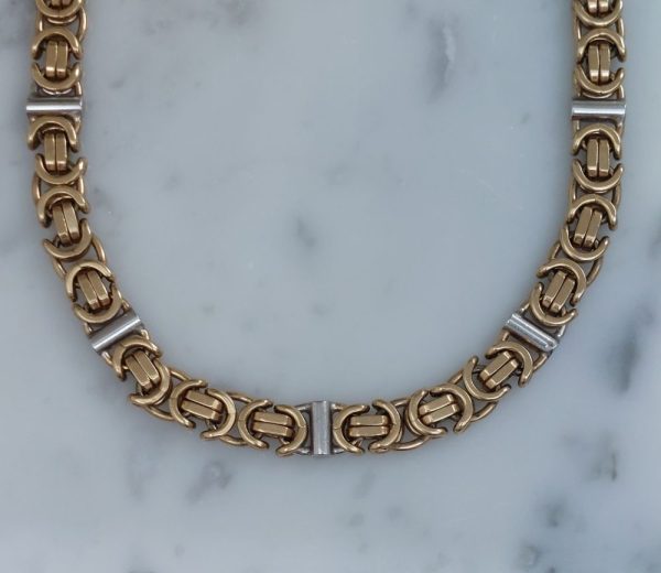 Vintage Byzantine Gold Chain Necklace
