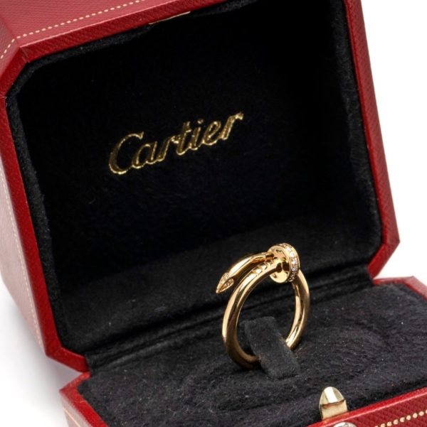 Cartier Juste Un Clou Diamond Set 18ct Yellow Gold Ring with Cartier Certificate of Authenticity