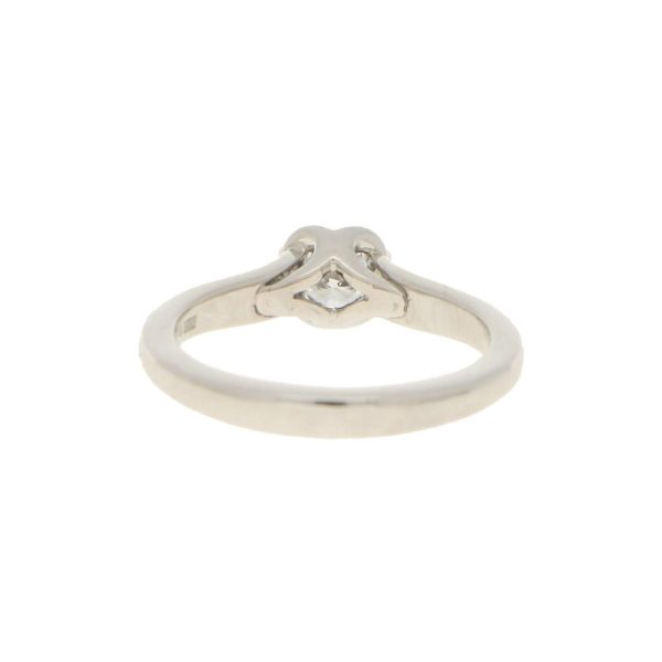 Modern 0.33ct Diamond Solitaire Engagement Ring in Platinum, single stone diamond in beautifully hand crafted setting, E/F colour and SI2 clarity. London hallmarks, Circa 2015