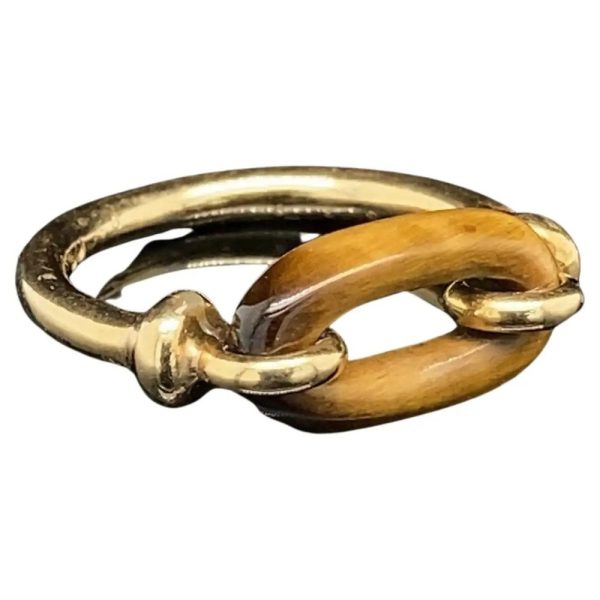 Cartier Tigers Eye And Gold Ring Jewellery Discovery   2500 Cartier Tigers Eye And Gold Ring AR178 600x600 