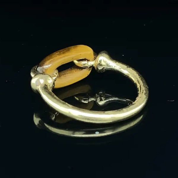 Vintage Cartier Tigers Eye and 18ct Yellow Gold Ring