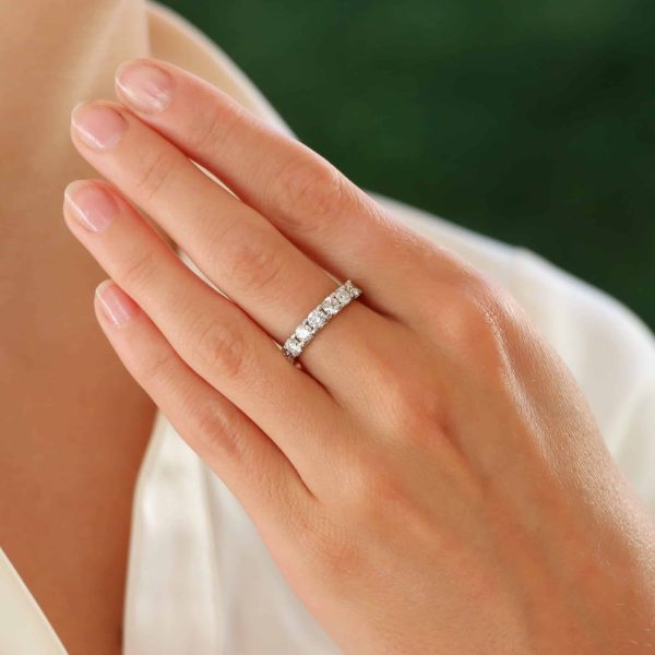 Diamond Seven Stone Engagement Ring in Platinum, 1.30 carats