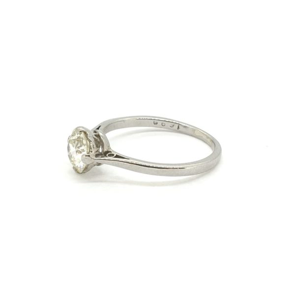 1ct Diamond Single Stone Engagement Ring in Platinum