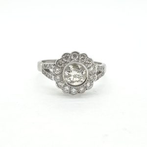 Diamond Flower Cluster Ring, 1.60 carat total