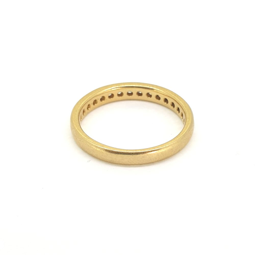 Diamond Half Eternity Ring in 18ct Yellow Gold