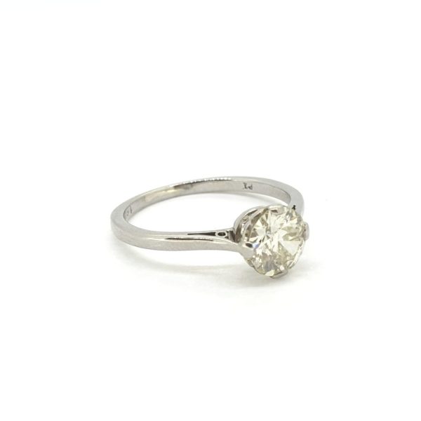 1ct Diamond Solitaire Engagement Ring in Platinum