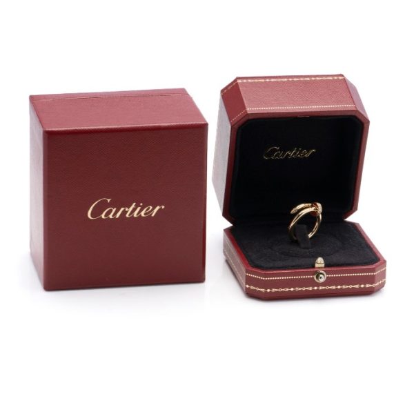 Cartier Juste Un Clou Gold Ring with Diamonds with Original Cartier Box