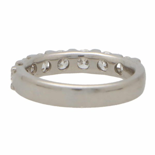 Seven Stone Diamond Engagement Ring, 1.30 carat total