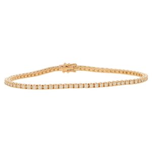 Diamond Line Tennis Bracelet in Rose Gold, 1.01 carats