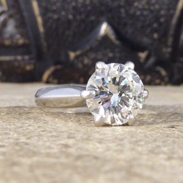 2.54ct Brilliant Cut Diamond Solitaire Engagement Ring