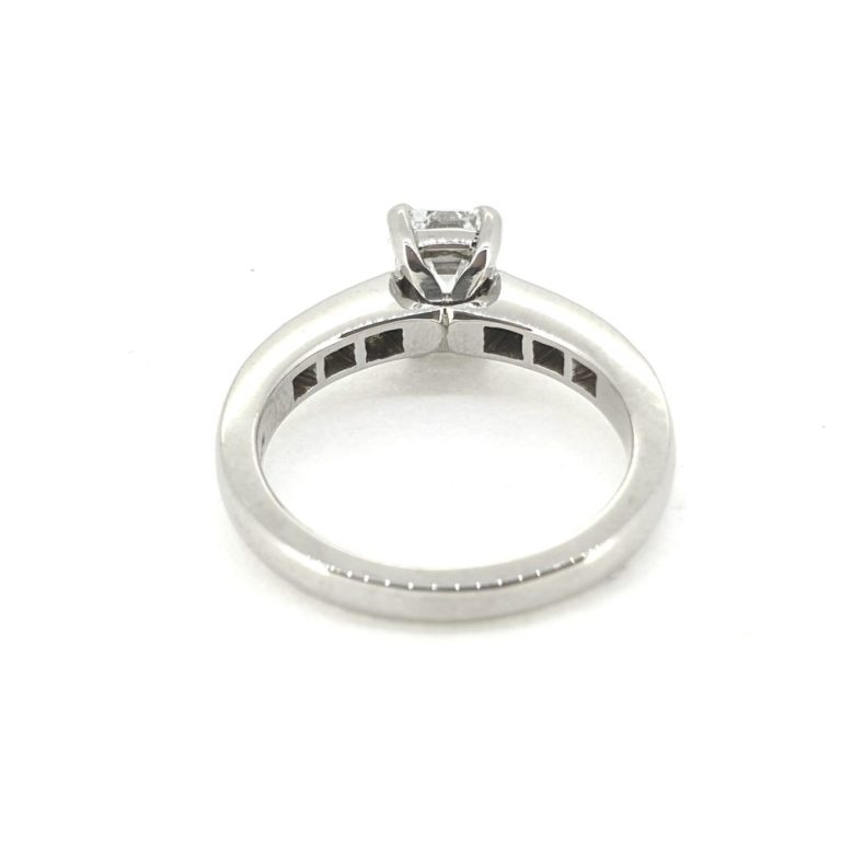 GIA Certified 1.03ct Emerald Cut Diamond Engagement Ring