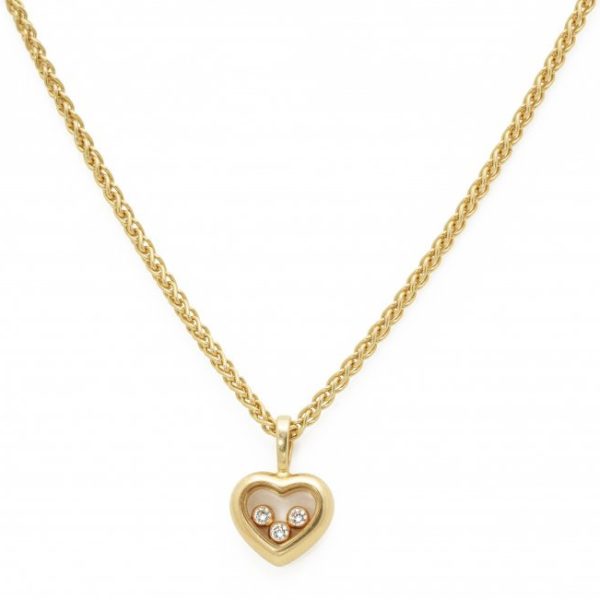 Chopard Happy Diamonds 18ct Yellow Gold Heart Pendant Necklace
