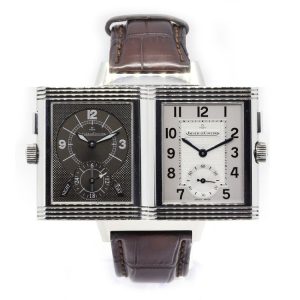 Jaeger LeCoultre Reverso Grande Taille Duoface Night and Day Manual Winding Watch, Ref 272.8.54. Circa 2011