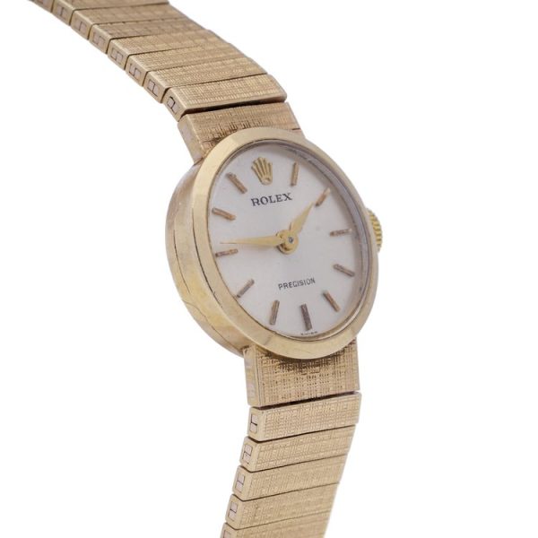 Ladies Rolex Precision 9ct Yellow Gold Manual Watch, Circa 1960s