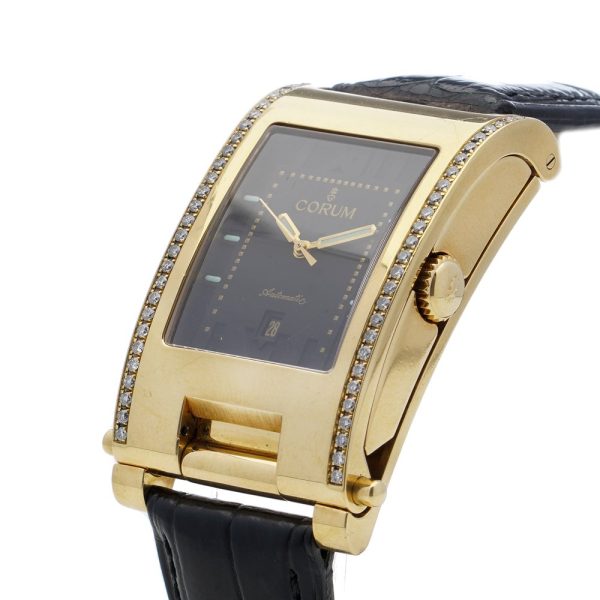 Corum Tabogan 18ct Yellow Gold Watch with Diamonds