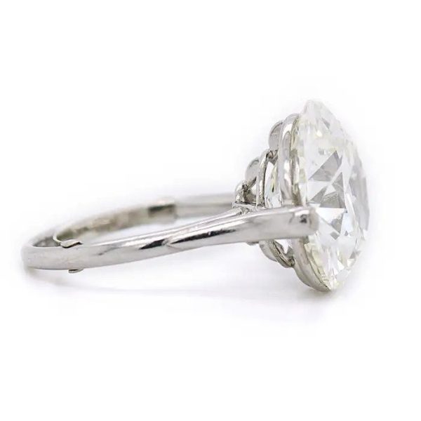 Antique Single Stone Certified VS2 9.62ct Old European Cut Diamond Solitaire Engagement Ring, Circa 1900