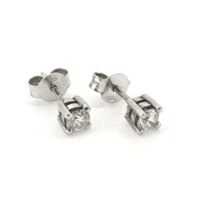 0.40ct Diamond Solitaire Stud Earrings