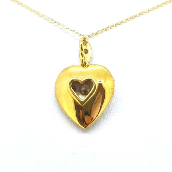 1.80ct Diamond Heart Shaped Pendant with Chain
