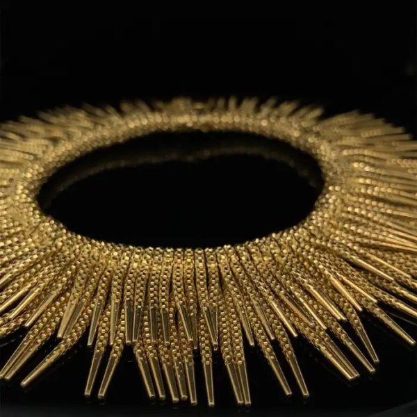 Vintage Italian 18ct Yellow Gold Fringe Bracelet