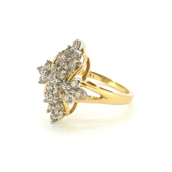 Diamond Cluster Dress Ring, 1.00 carat total